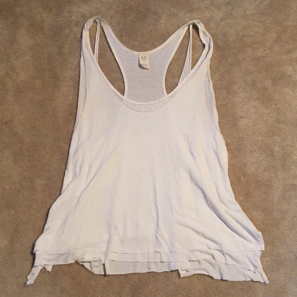 Free People White Tank Top Size M